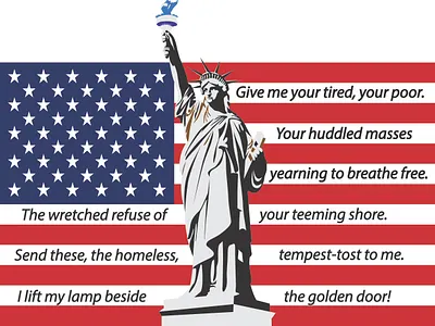 Graphic Design (POEM) america american flag branding graphic design graphics illustration pictoral poem picture poem ui