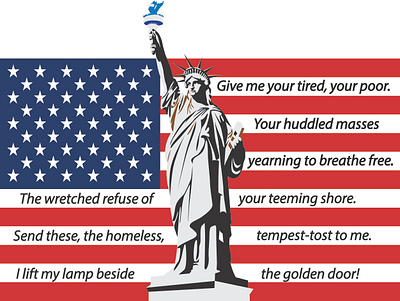 Graphic Design (POEM) america american flag branding graphic design graphics illustration pictoral poem picture poem ui