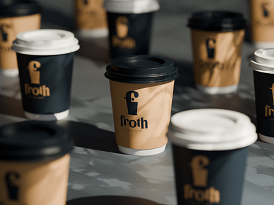 Froth - Branding brand identity branding coffee shop design graphic design logo mockups packaging typography visual identity