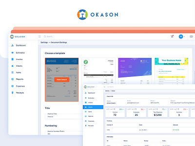 Okason SaaS App contractor dashboard saas ui
