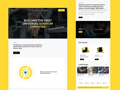 Alice&Bob pt.1 alicebob design interface layout quantum computer typography ui ux web web design