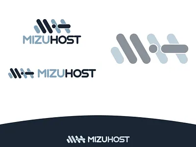 MizuHost cloud design host hosting logo mh mizu servers