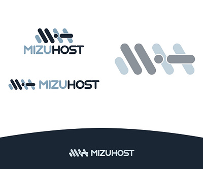 MizuHost cloud design host hosting logo mh mizu servers