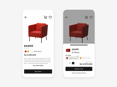 Product Details Page mobile app product page ui ux