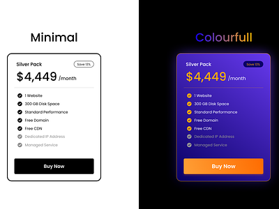 Pricing Cards attractive designs black and white design branding cards design clean and minimal design colourfull design design gradient effect minimal design pricing pricing cards design pricing plans pricing section ui ui design website pricing plans website pricing section