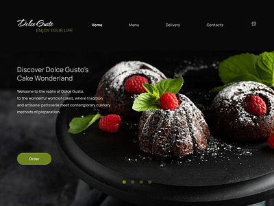 Sweet Temptations. Dolce Gusto's Cake Wonderland design figma interface ui ux webdesign