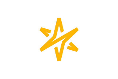S Spark Logo alphabet branding design energy exclusive geometric letter line logo minimalist modern s sale shine simple spark sparkling star sun yellow