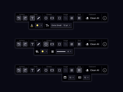 Toolbar UX grid image toolbar imagetool shape button text button toolbar toolbar image toolbar ux toolbarux