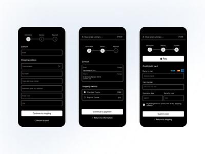 Checkout form checkout form daily ui challenge dailyui figma mobile checkout ui ux