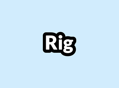 Rig - Denim Fashion Brand Logo brand branding fashion logo logotype