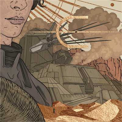 Dune: Part Two | Podcast cover art cover design dune illustration poster uraldemon