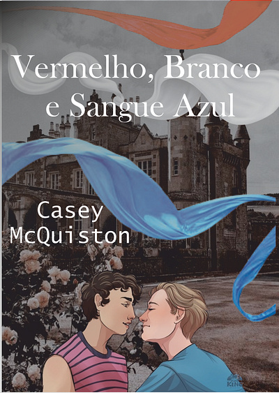 Recriação da Capa do Livro Vermelho, Branco Sangue Azul book book design capa cover design design editorial editorial graphic design livro