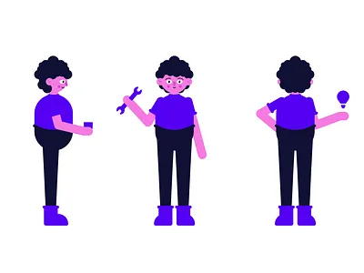 mascot character concept for business avatar black blue business business people character character design character development colorful corporate design face female flat illustration leader male mascot people vector