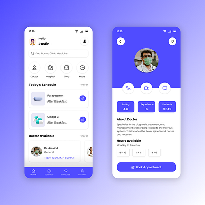 Healthcare Mobile App dailyui figma healthcare mobileapp ui uidesign uiux uiuxdesign ux uxdesign