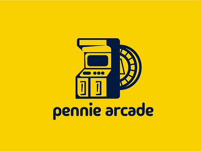 pennie arcade logo branding illustrator logo logotype ui vector vectorart