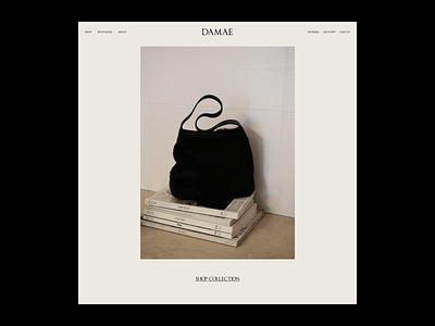 DAMAE Issue 136 brand identity branding e commerce editorial layout minimal minimaldesign shopify ui ux web webdesign