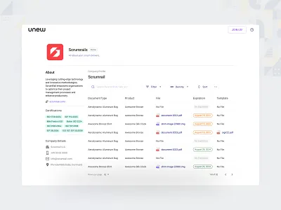 Simple file manager - Company profile account profile company profile file management file manager file sharing files iso landing page public page ui design web app web design
