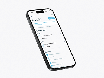 Health Tracker App clean health health app health rate health tracker healthcare medical minimal mobile self awareness task list tasks tasks mobile to do to do list to do list ui ui ux wellness
