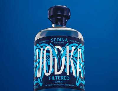 Sedina Vodka abstractpackaging bottledesign distillery flov graphic design label label design labeldesign logo modern packaging packaging sedina vodka
