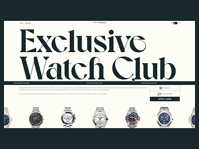 1440 Reserve (Watches club website) animation awwwards clean club interaction landingpage minimal minimalist page watches web webflow website