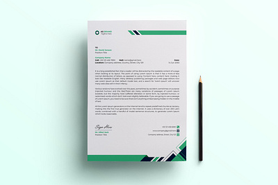 Letterhead Design Template a4 bannerdesign business letterhead cover coverletter design flayer graphic design layout letter letterhead modern modernletterhead print reasume template vector