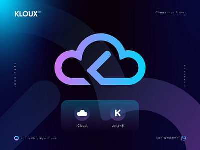 Kloux Logo Design a b c d e f g h i j k l m agency blockchain brand identity branding cloud cloud mining crypto currency fintech k logo logo logo design logo identity logotype mining modern logo n o p q r s t u v w x y z token web3