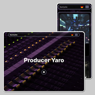 Producer Yaro branding music website