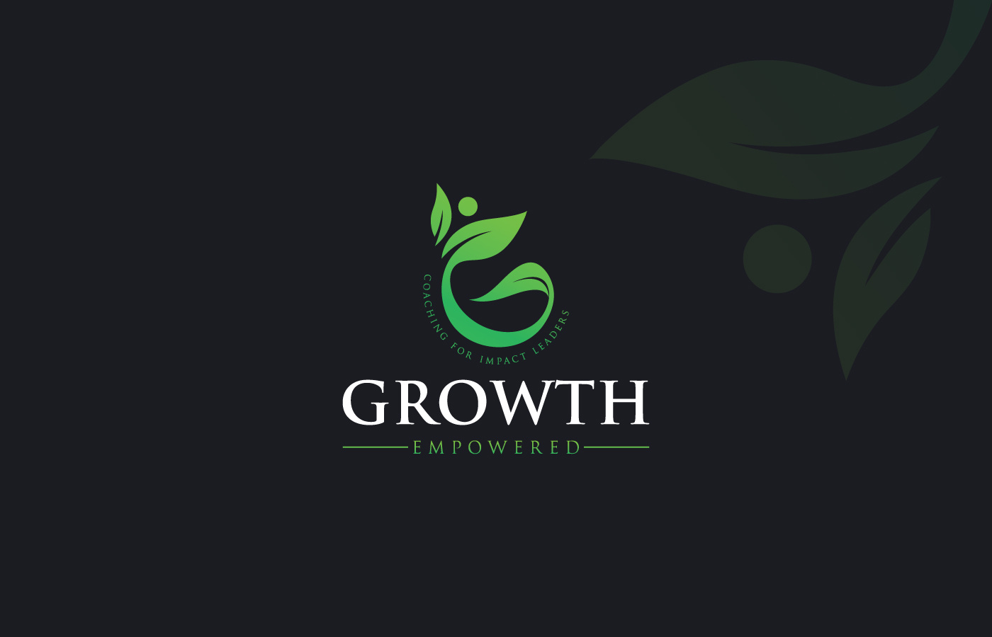 Growth-Empowered Logo Design brand identity branding creative logo custom logo graphic design green growth letter logo logo