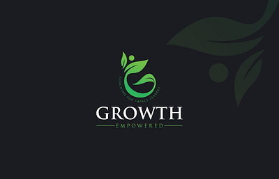 Growth-Empowered Logo Design brand identity branding creative logo custom logo graphic design green growth letter logo logo