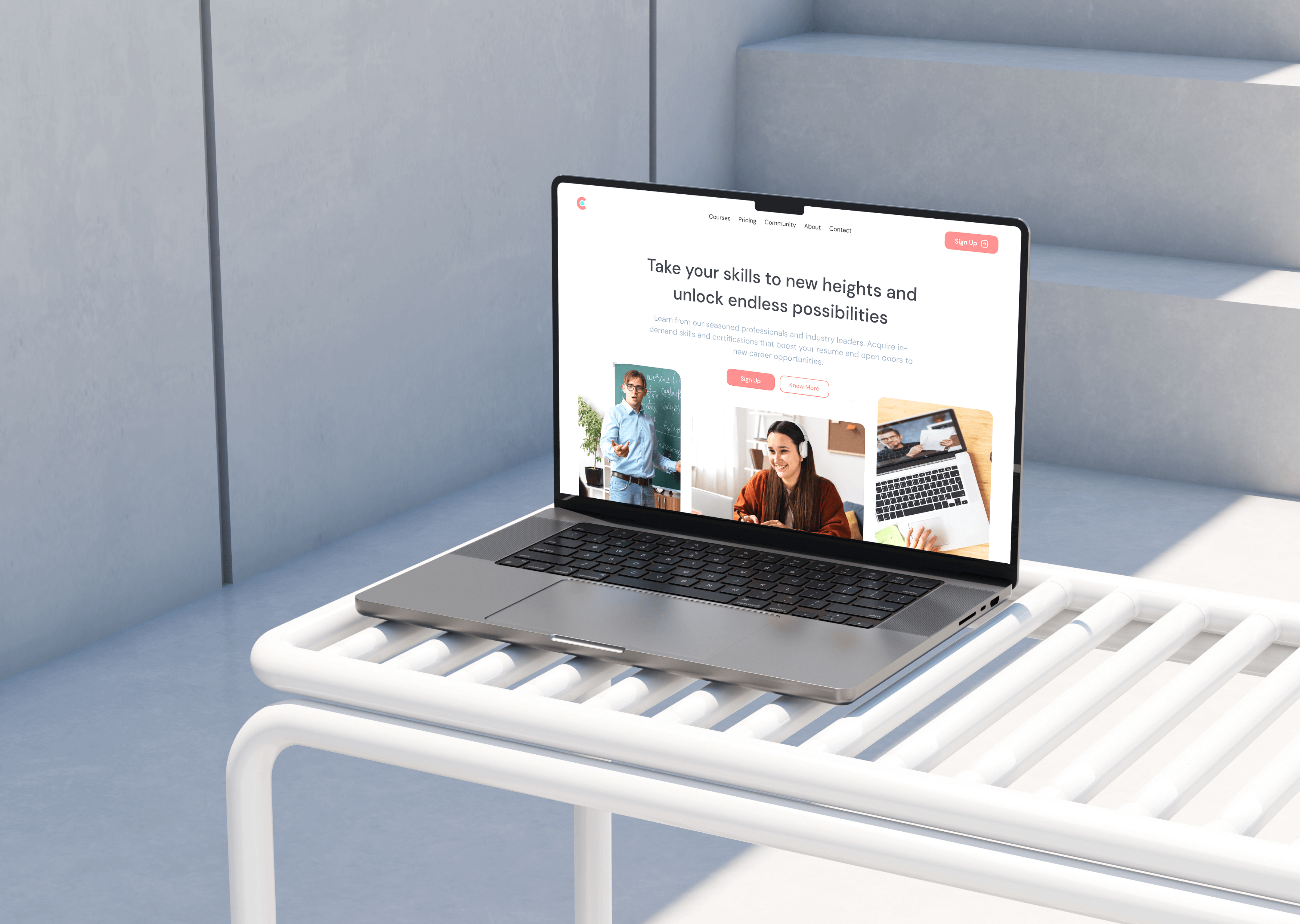 CourseScape - Online course website course design learning online course online school ui ui design uiux ux webdesign website