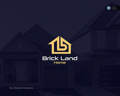 Letter B Logo | Brick Land Home Real Estate Logo b letter logo b logo brand designer branding building logo construction logo creative logo daily logo home logo letter l logo logo logo designer logo inspiration logo mark modern logo monogram logo property logo real estate company real estate logo