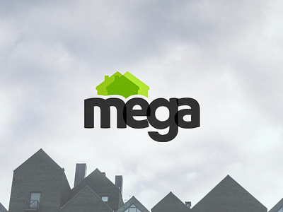 Mega Letting brand identity branding graphic design house illustration logo typography