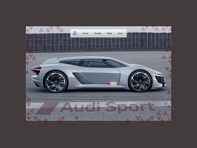 Audi Sport website design practice design graphic design ui ux web webdesign webdesigner website