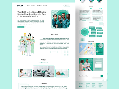 Medical website design figma landing page ui user interface website website design