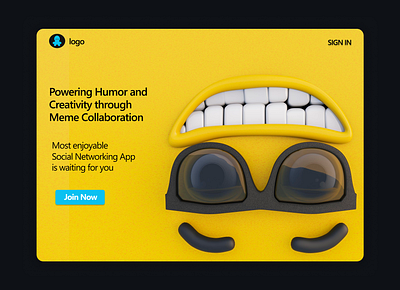 Meme Website: Landing Page branding design designinspiration dribble explore figma graphic design illustration inspire landingpage memepage memes support trending ui uiux ux webdesign webpage website