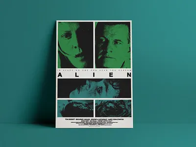 Movie Poster Design l Alien alien aliens artwork branding design film film poster graphic design horror illustration movie movie poster photoshop poster poster design poster illustration print ridley scott typography xenomorph
