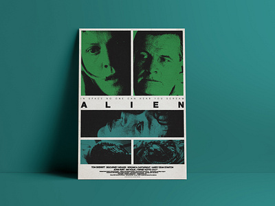 Movie Poster Design l Alien alien aliens artwork branding design film film poster graphic design horror illustration movie movie poster photoshop poster poster design poster illustration print ridley scott typography xenomorph