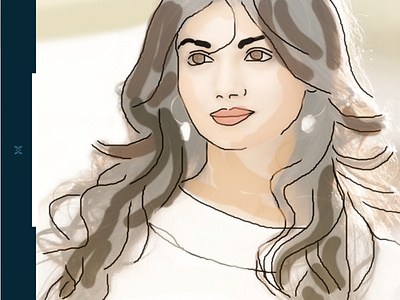 Portrait Practice_ Ayesha Takia_01 illustration