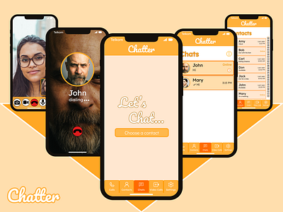 Chatter - iOS Mobile Application app design ui ux