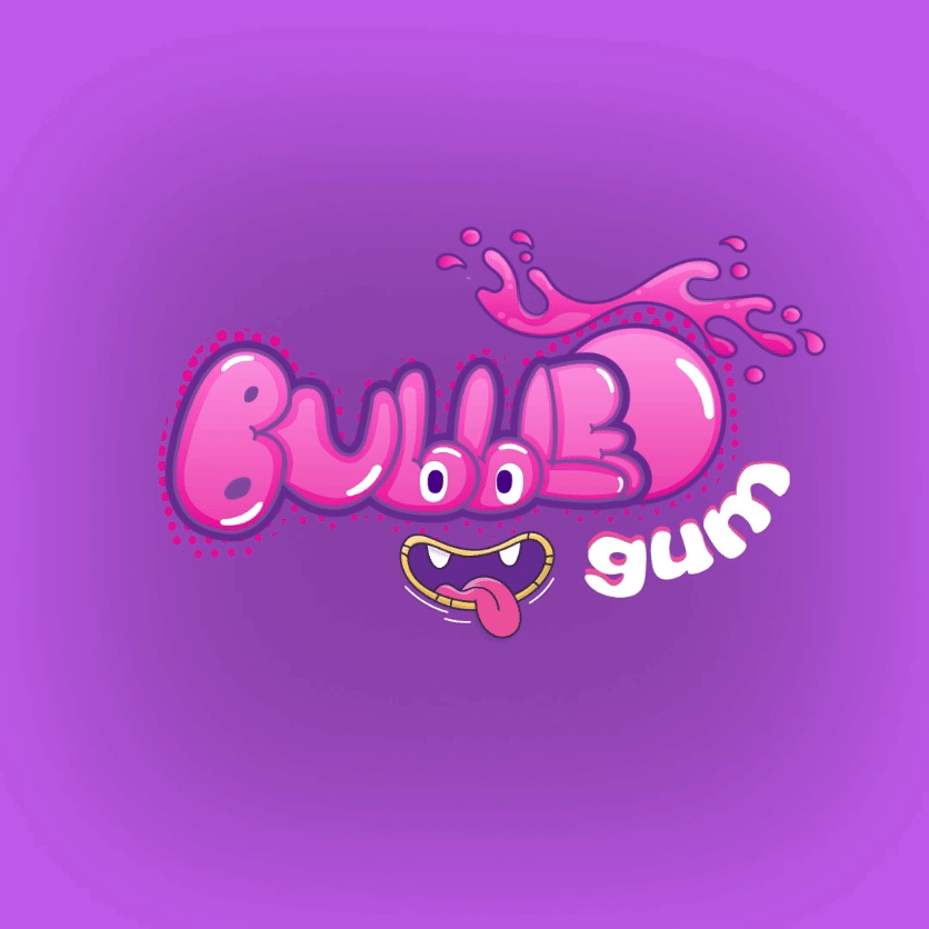 Gif Logo Bubble Gum adobeaftereffects logo motion graphics