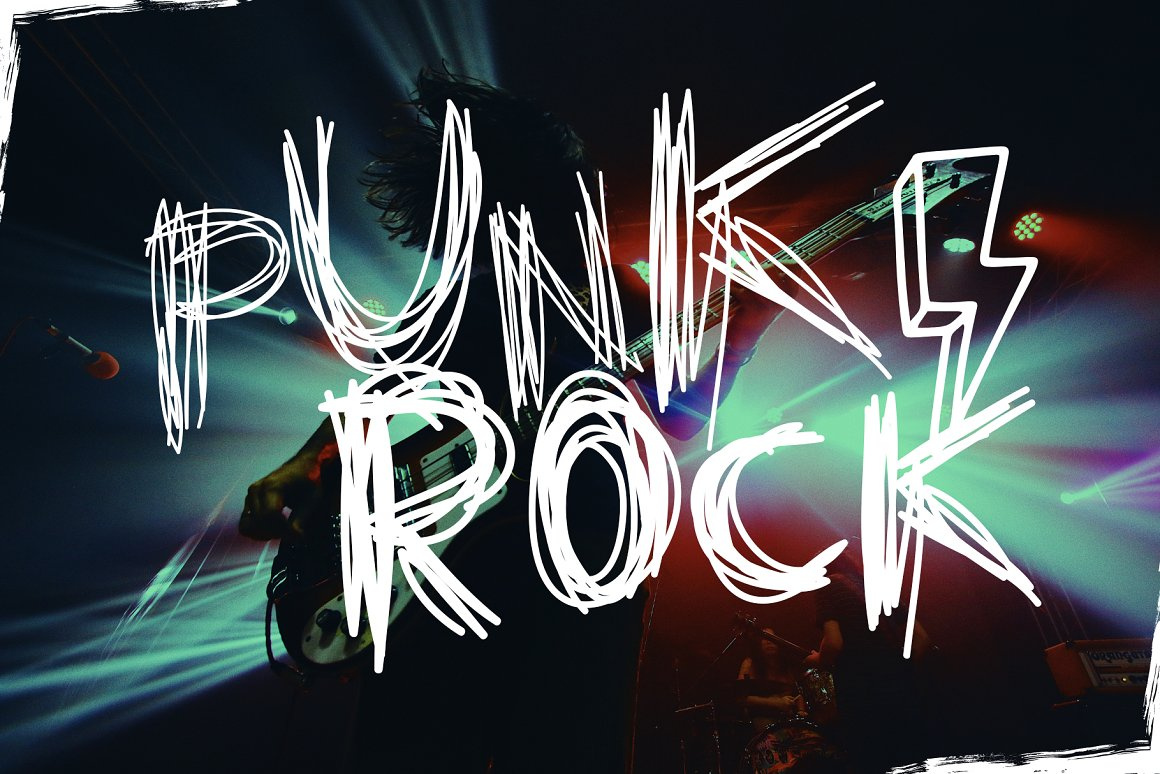 Punk Trendy Hand Drawn Font-Punkiest by Professional Font Shop on Dribbble