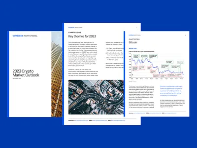 End of Year Report - Coinbase brand branding composition digital pdf graphic design layout statistics typesetting