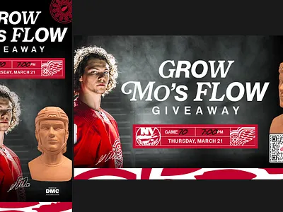 Grow Mo's Flow adobe photoshop creative design detroit detroit red wings hockey nhl photoshop red wings typography