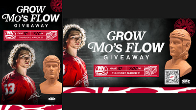 Grow Mo's Flow adobe photoshop creative design detroit detroit red wings hockey nhl photoshop red wings typography