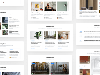 Blogs & Articles - Lookscout Design System articles blocks blogs design design system figma layout lookscout modern sections ui web webpage website