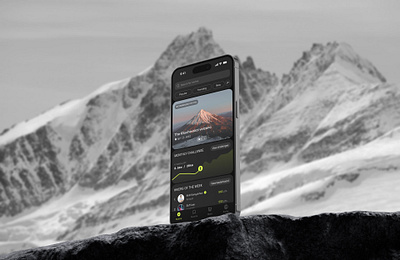 Hikie - mobile app cha dashboard hiking marketplace mobile app product design rock store ui uxui