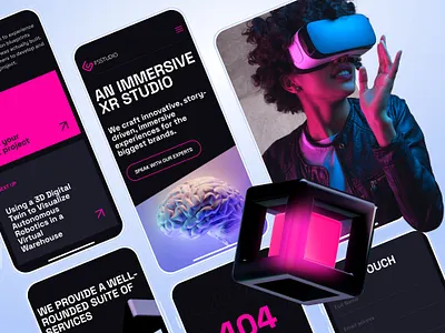 FS Studio — Mobile Website 3d b2b homepage interface design landing page mobile spline ui ux website wordpress