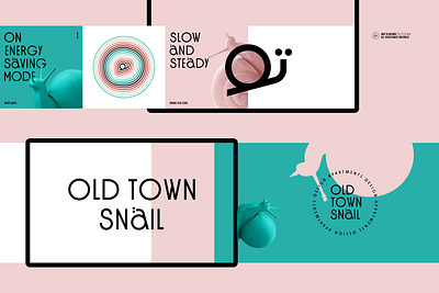 Old Town Snail Brand Identity vector