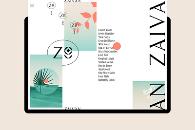 Zaivan Retreat Brand Identity vector