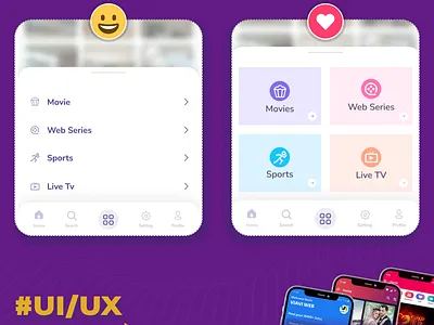 VIAVIWEB | Viavi Webtech | UI/UX | Application Menu UI android app android app design android app development android app ui bottom navigation ui branding codecanyon design envato market graphic design menu design menu ui mobile application development navigation navigation ui ui ui ux viaviweb viaviwebtech